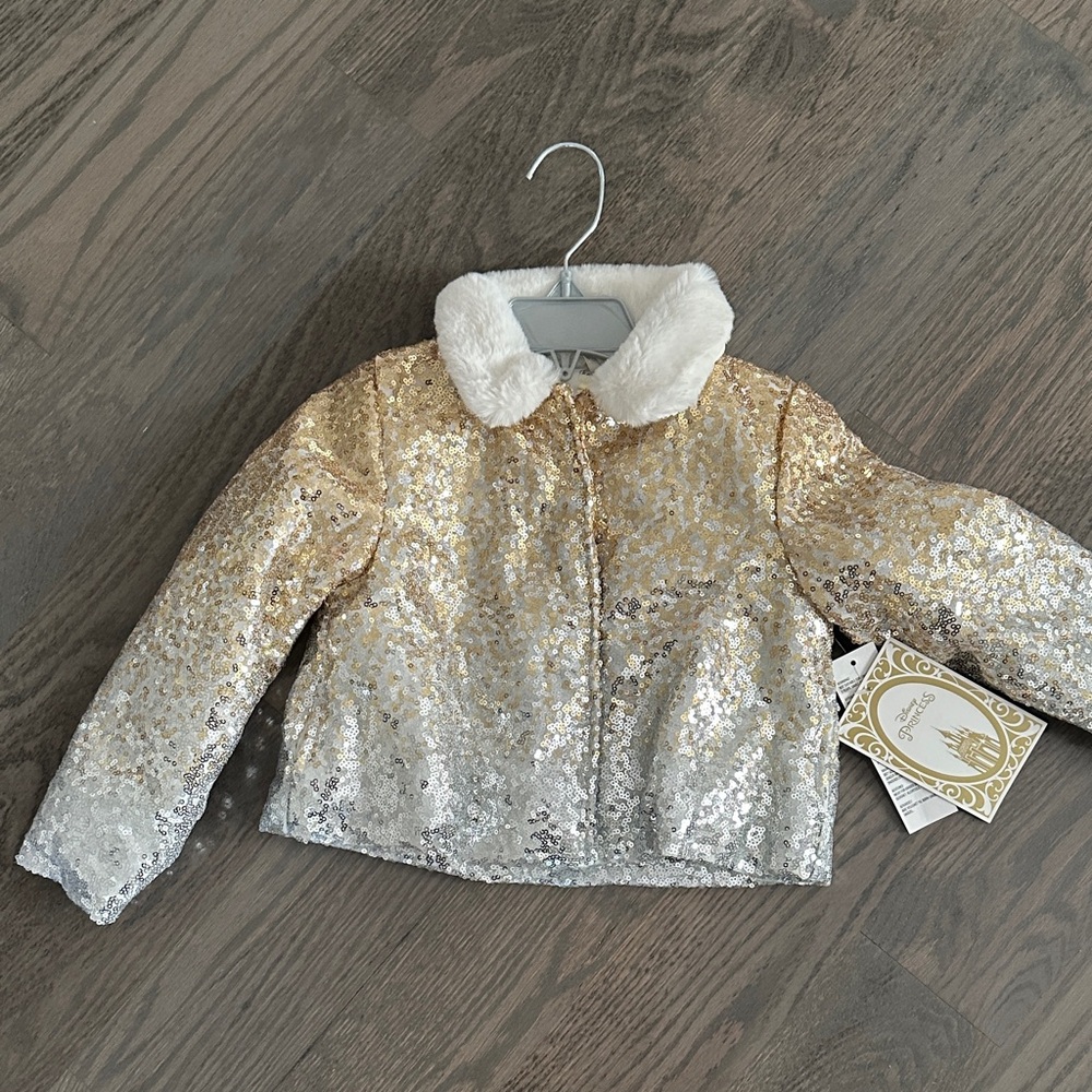Disney Store Princess sequin coat new with tags size 3t